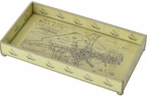 JM Piers Boston Map Small Tray